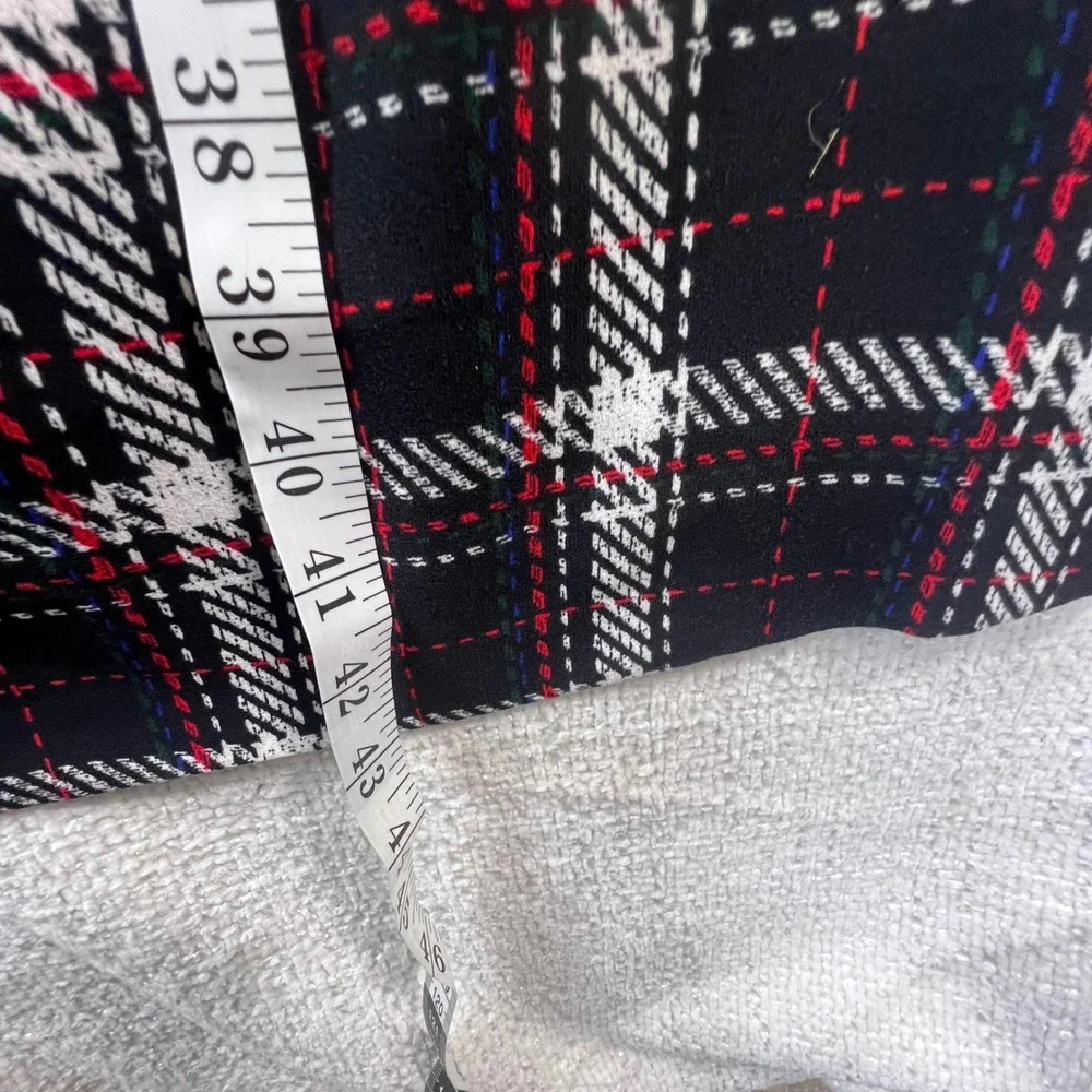 Vince Camuto Black‎ White Plaid Sleeveless Sheath Dress Plus Size 14W Business